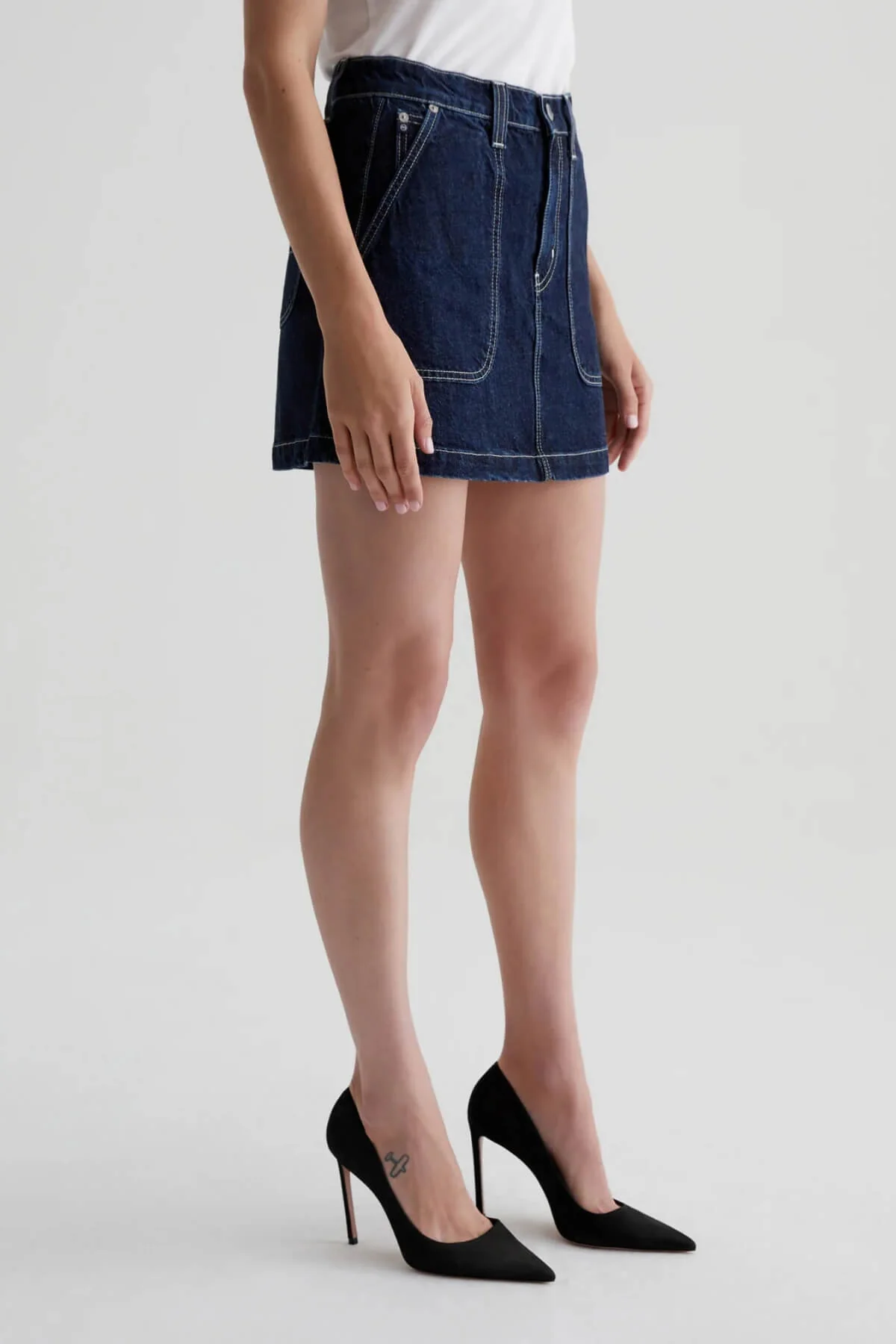 AG Denim Jae Denim Mini Skirt - Interstellar - Image 3