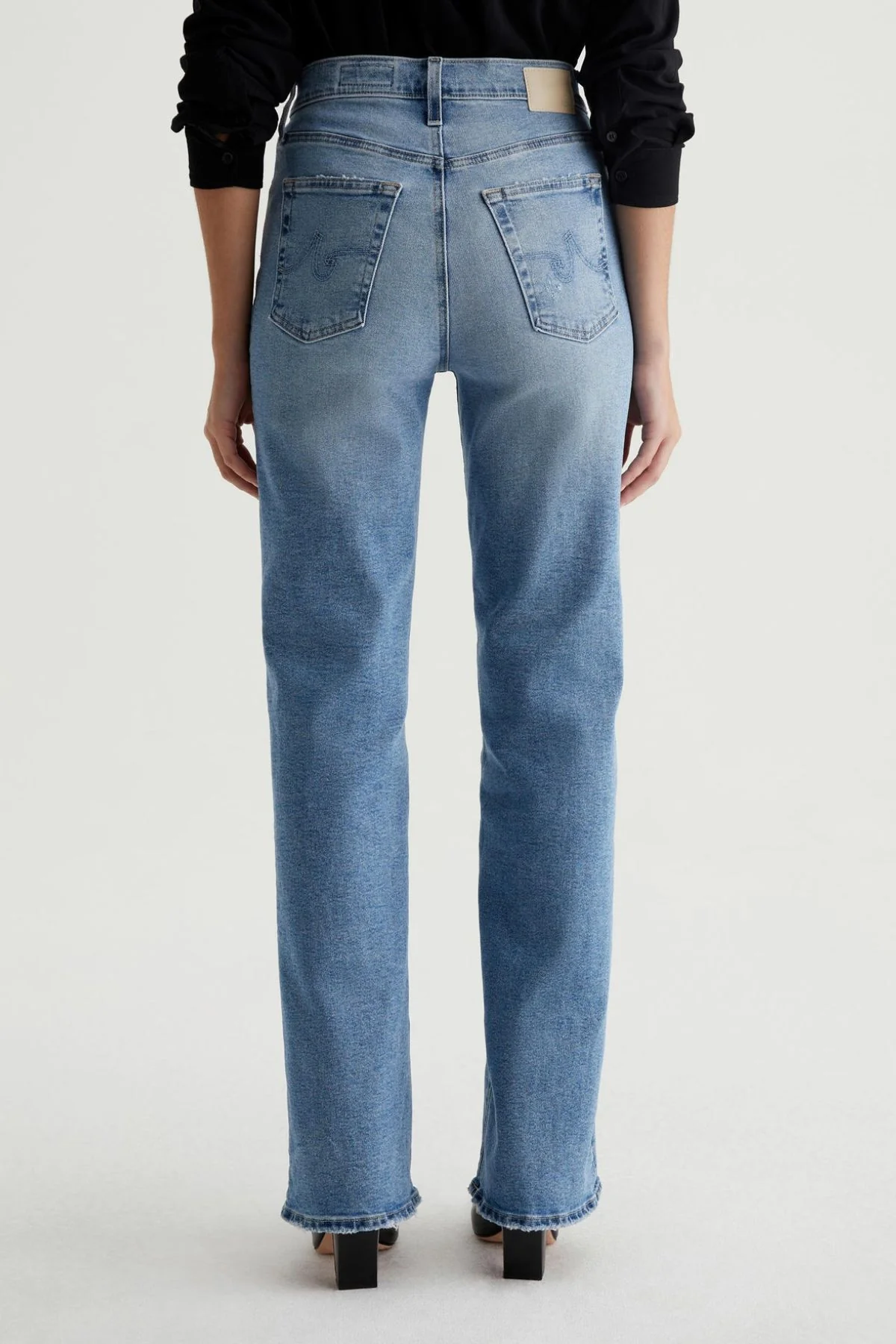 AG Denim Kora High-Rise Wide Leg - Momento - Image 3