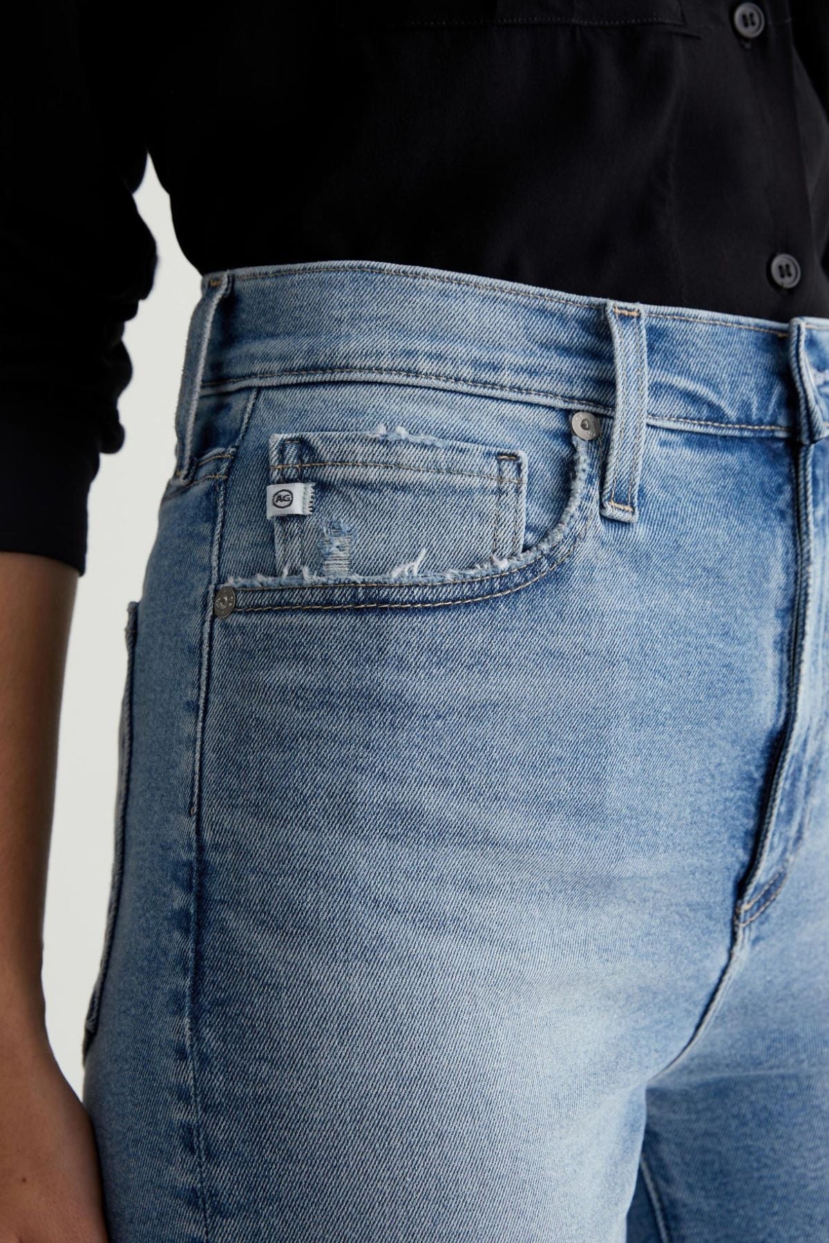 AG Denim Kora High-Rise Wide Leg - Momento - Image 4