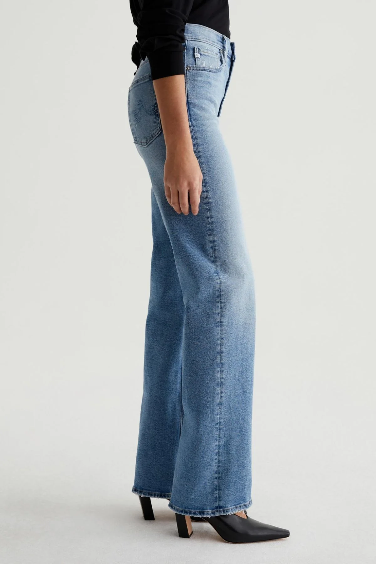 AG Denim Kora High-Rise Wide Leg - Momento - Image 6