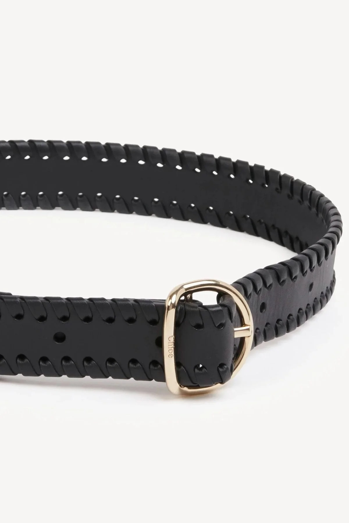 Chloé Mony Leather Belt - Black - Image 4