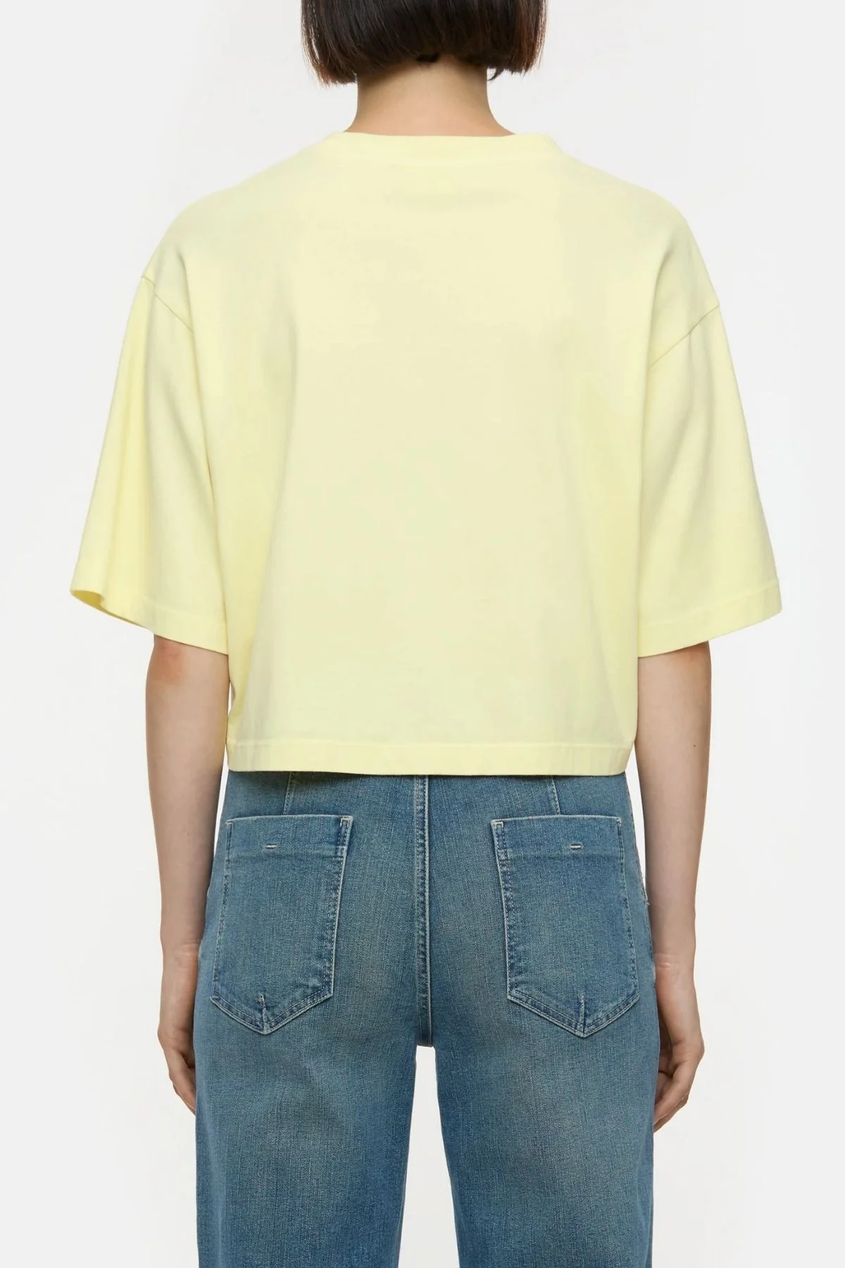 CLOSED Cropped T-Shirt - Vanilla Beige - Image 3