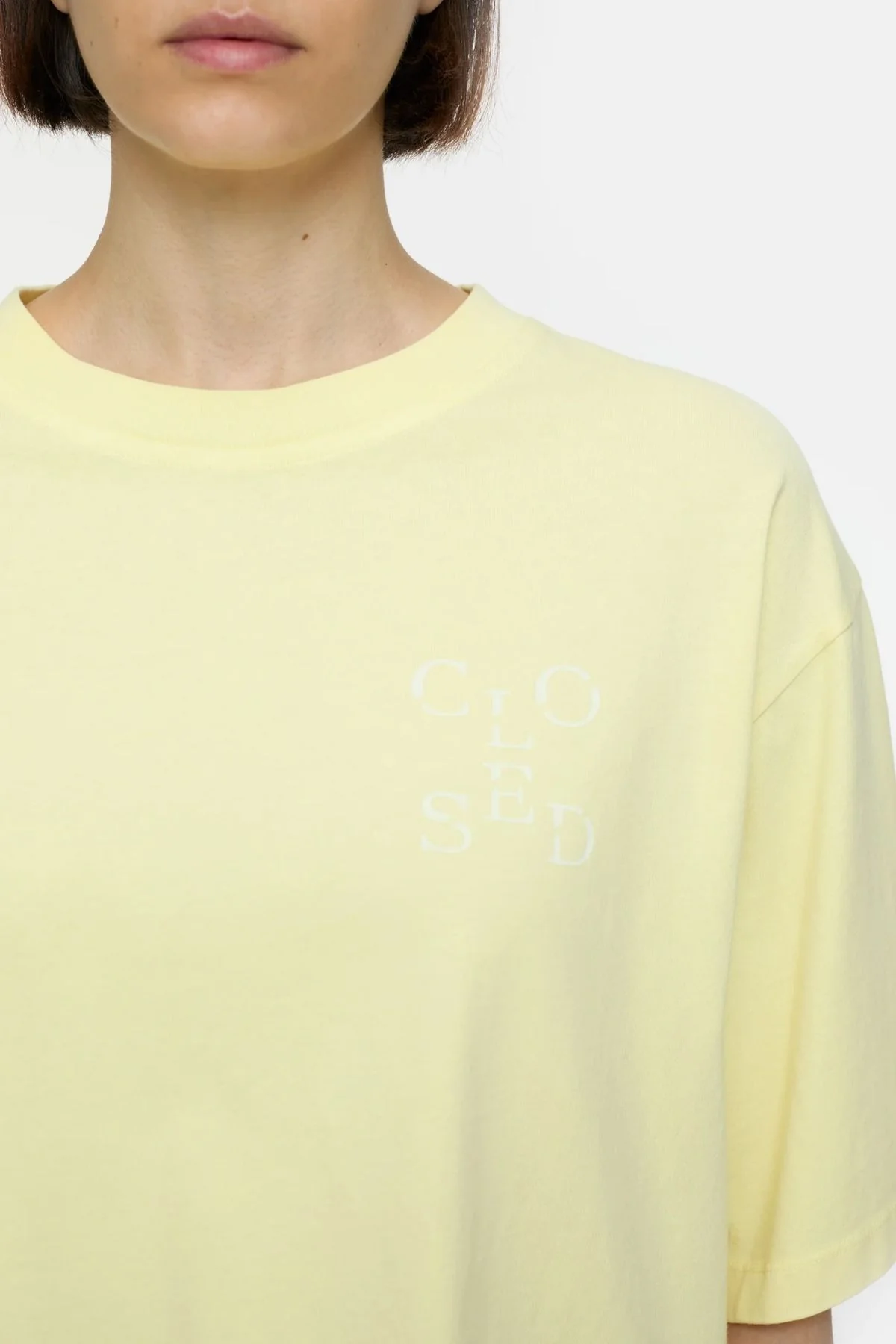 CLOSED Cropped T-Shirt - Vanilla Beige - Image 4