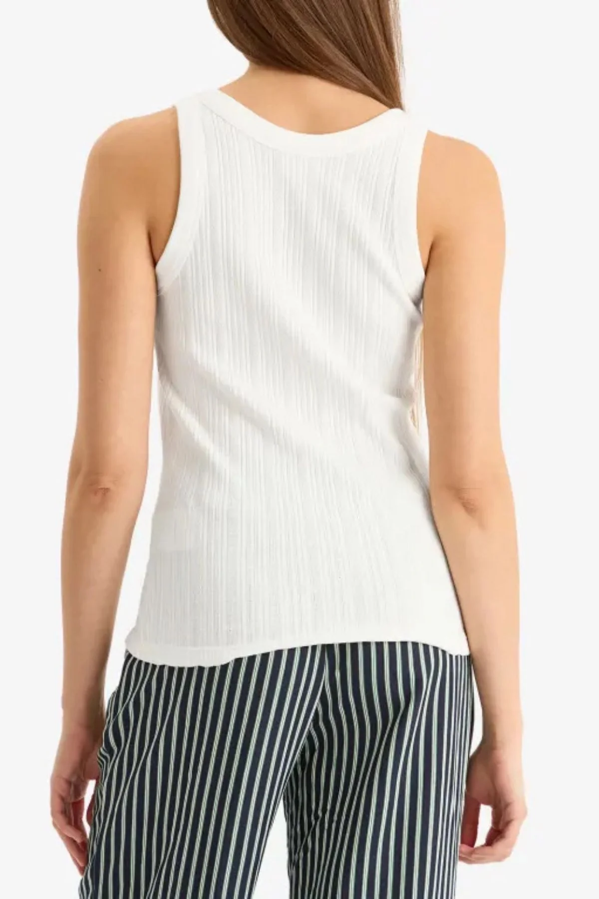 CLOSED Half Placket Tank Top - Ivory - Image 3