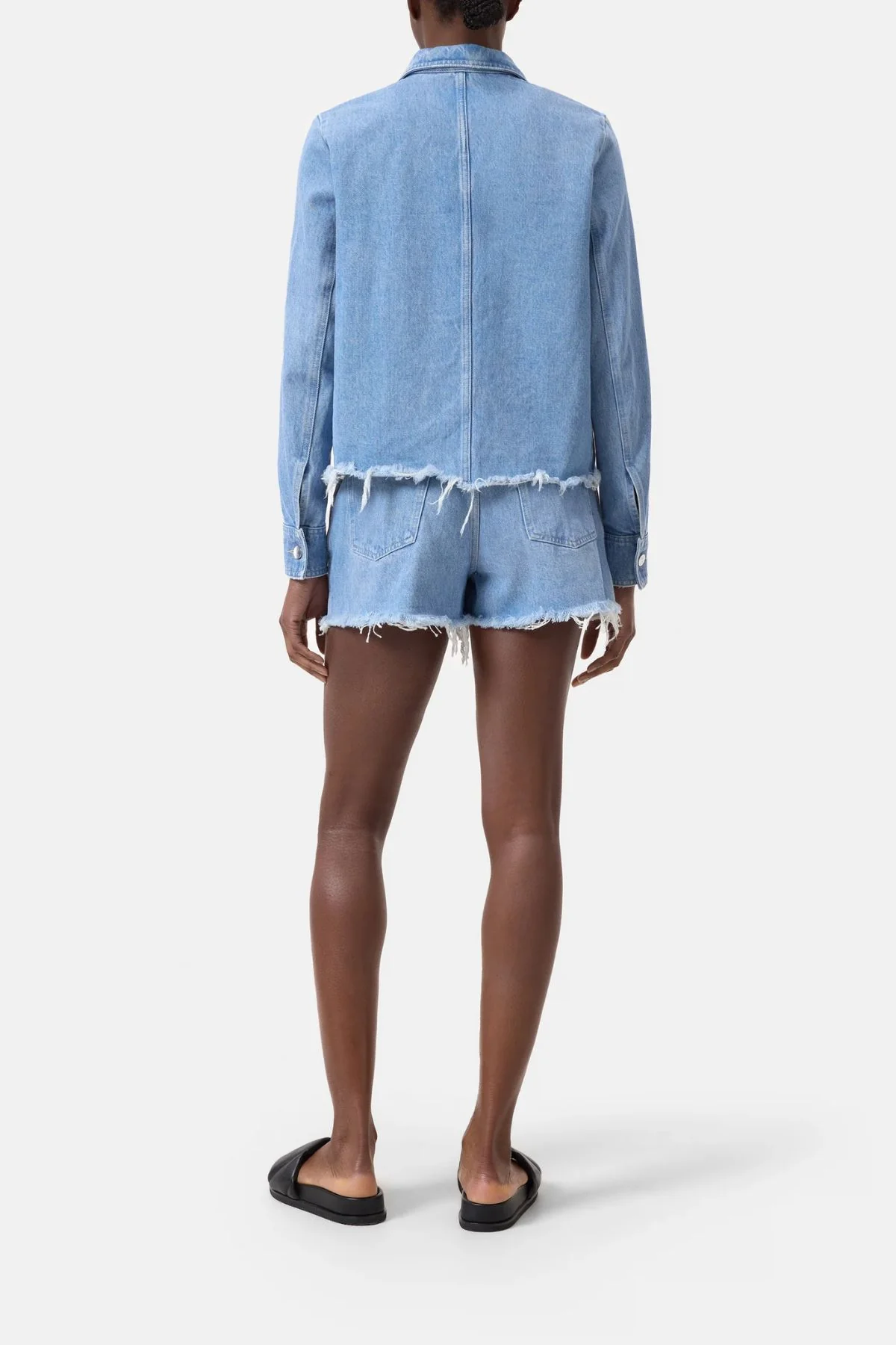CLOSED Short Denim Jacket - Light Blue - Image 3