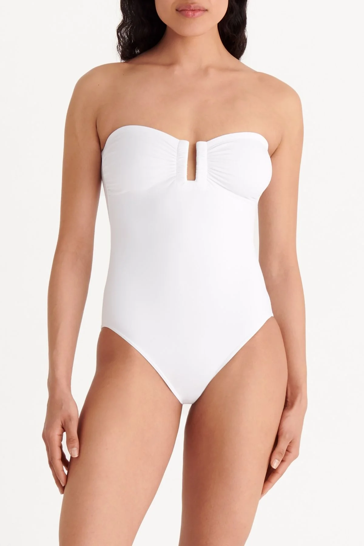 ERES Cassiopee Strapless One Piece Swimsuit - White - Image 4