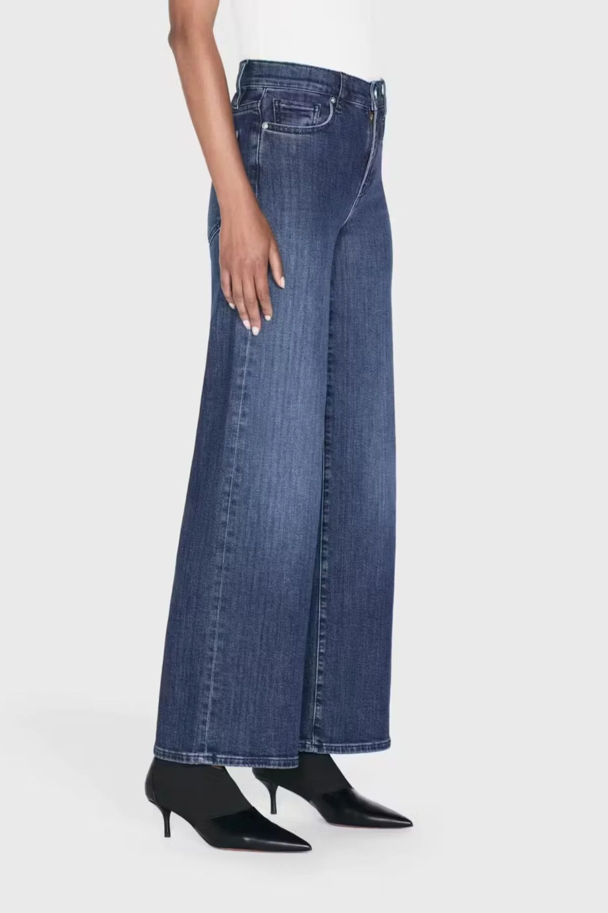 Frame Denim Le Slim Palazzo - Thunderstorm - Image 4