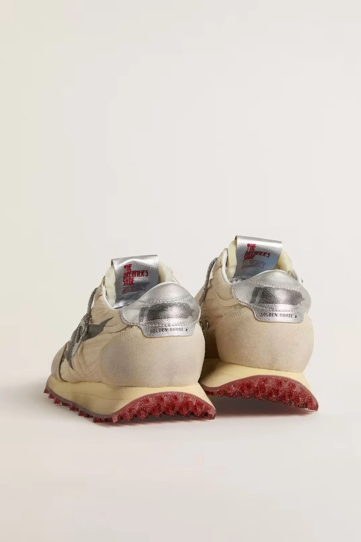 Golden Goose Running Marathon - Beige/ Silver - Image 4