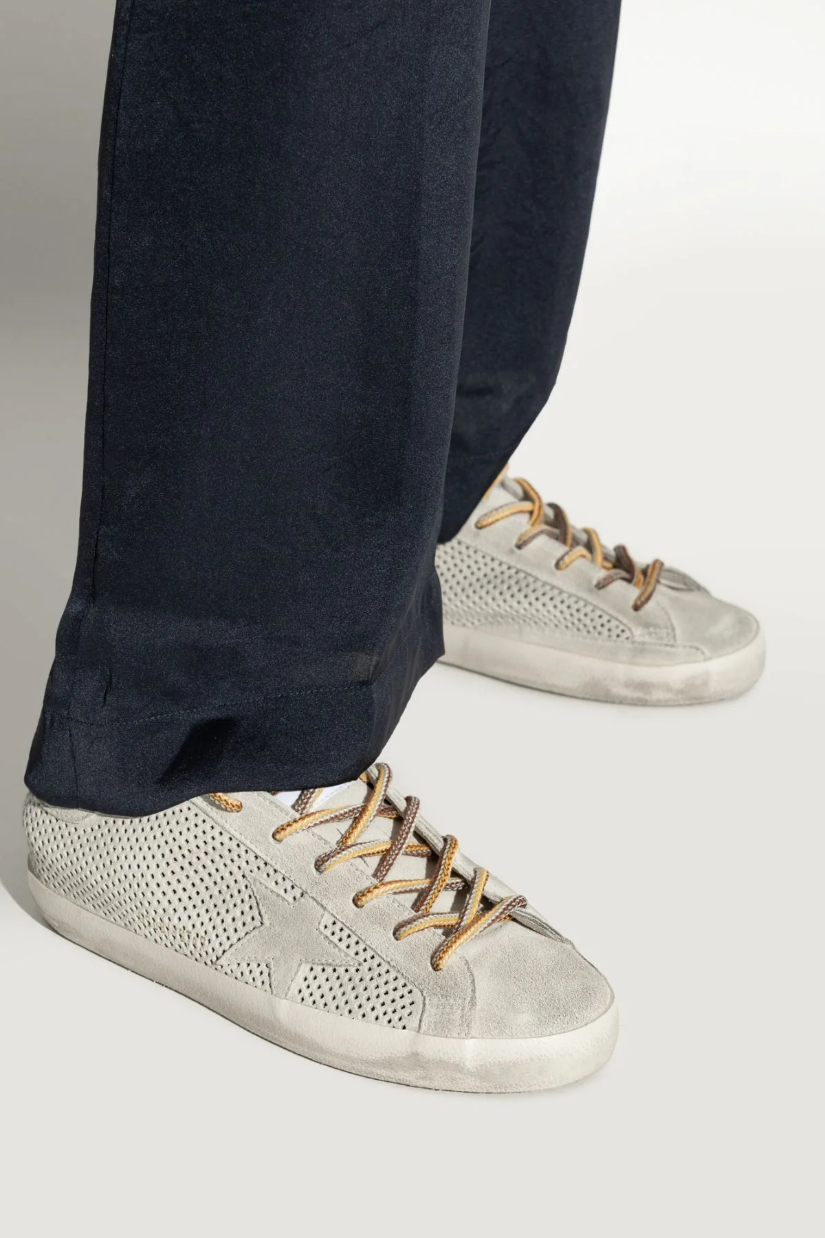 Golden Goose Super Star Forated Suede - Grey - Image 3