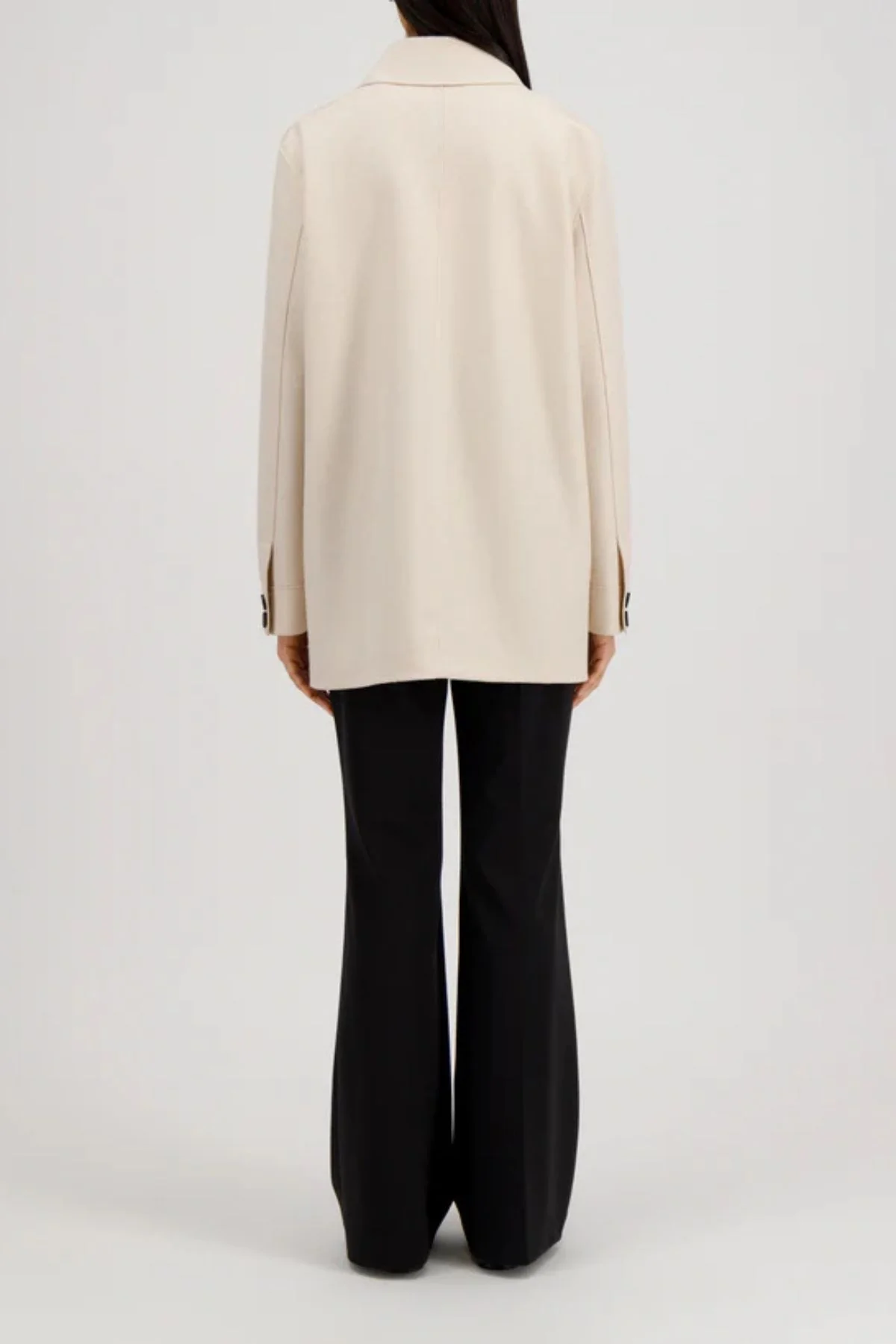 Harris Wharf Women Chore Jacket - Cream - Image 3