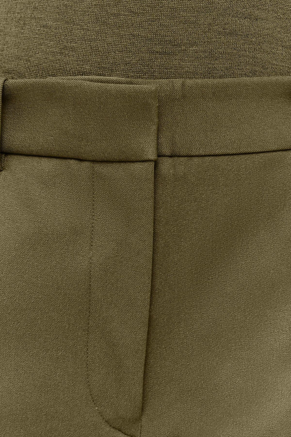 Joseph Stretch Tafira Pant - Dark Olive - Image 5