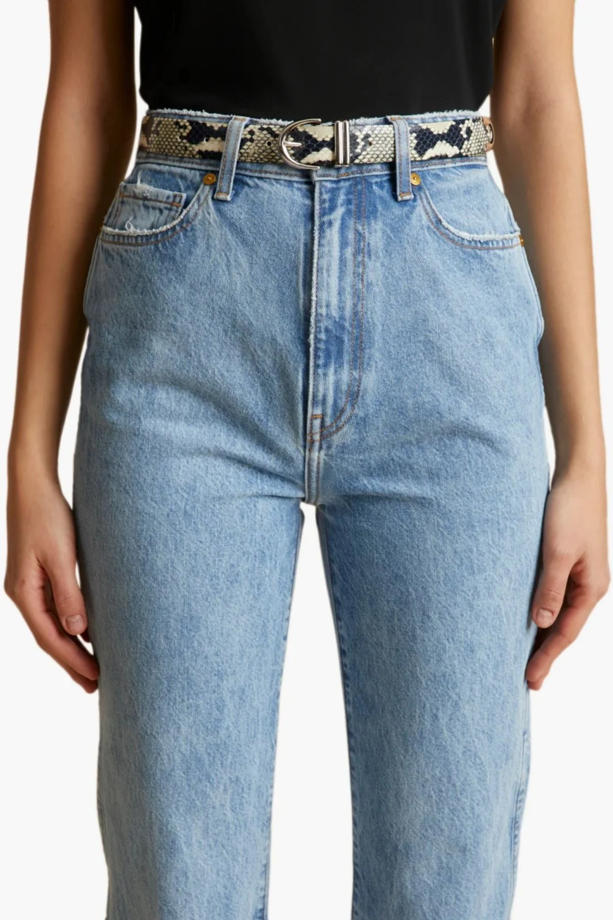 KHAITE Bambi Belt - Python/ Silver - Image 3