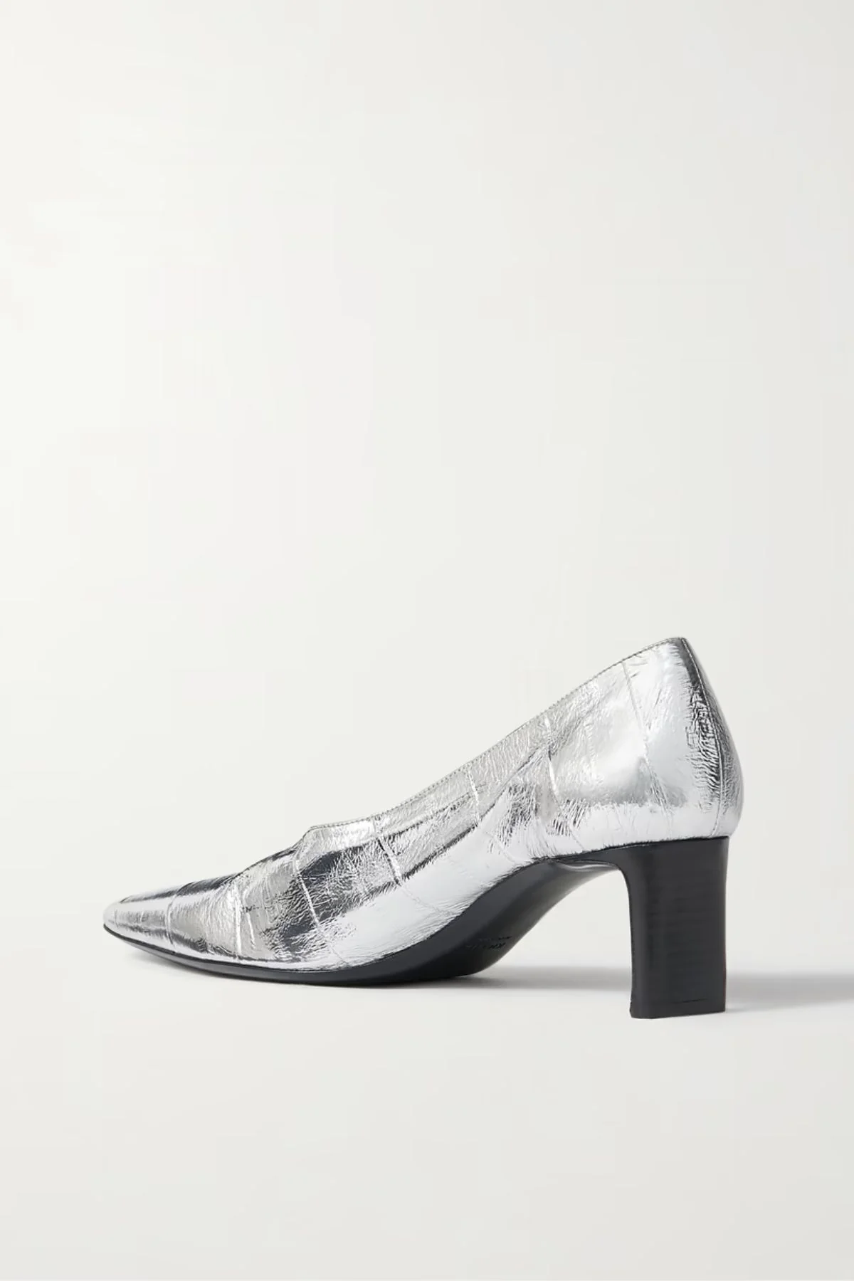 KHAITE Cecilia Pump 50 Eel Skin - Silver - Image 3