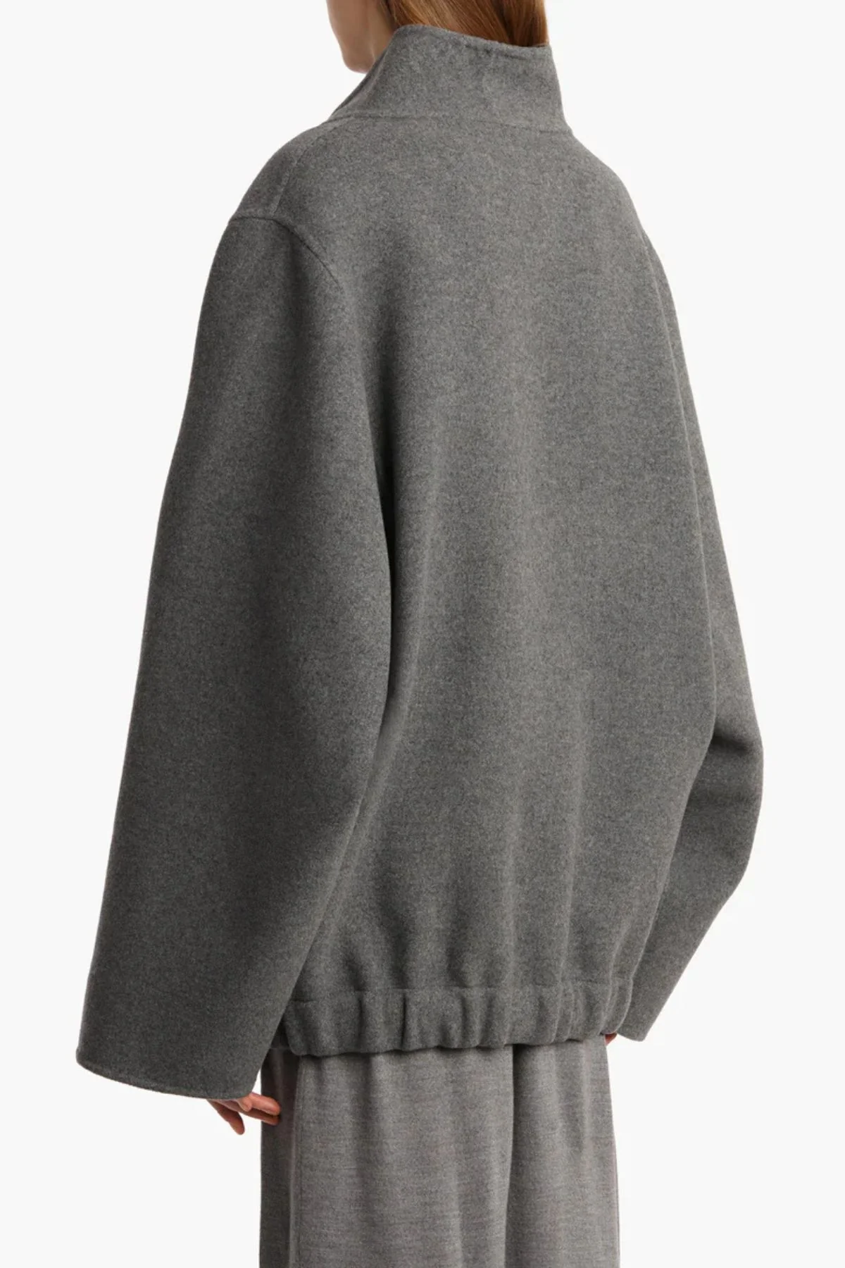 KHAITE Garret Jacket - Grey Melange - Image 3