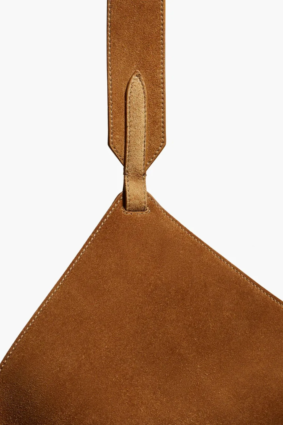 KHAITE Lotus Medium Suede Bag - Mud - Image 3