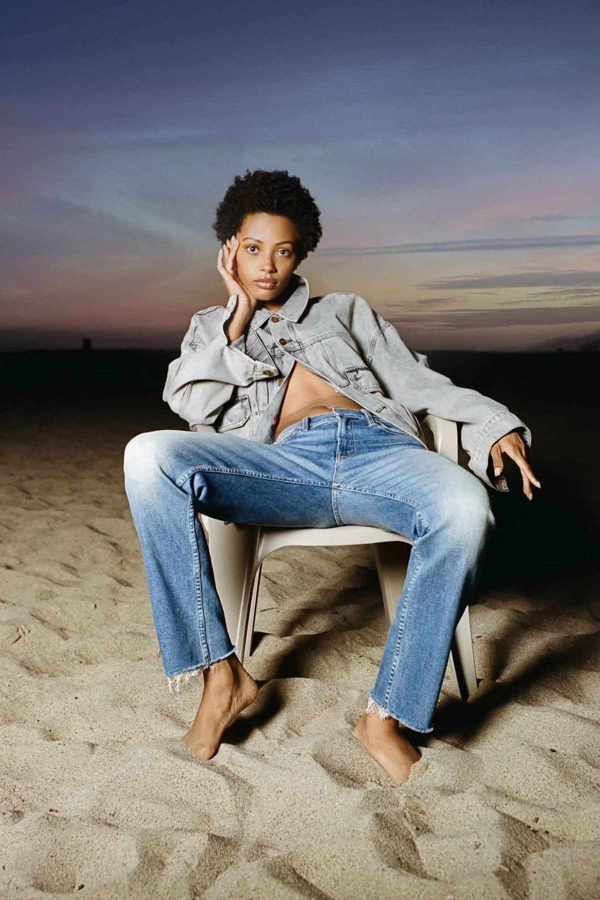 Mother The Mid Rise Rider Flood Fray Jean - Monkey in the Middle - Image 5