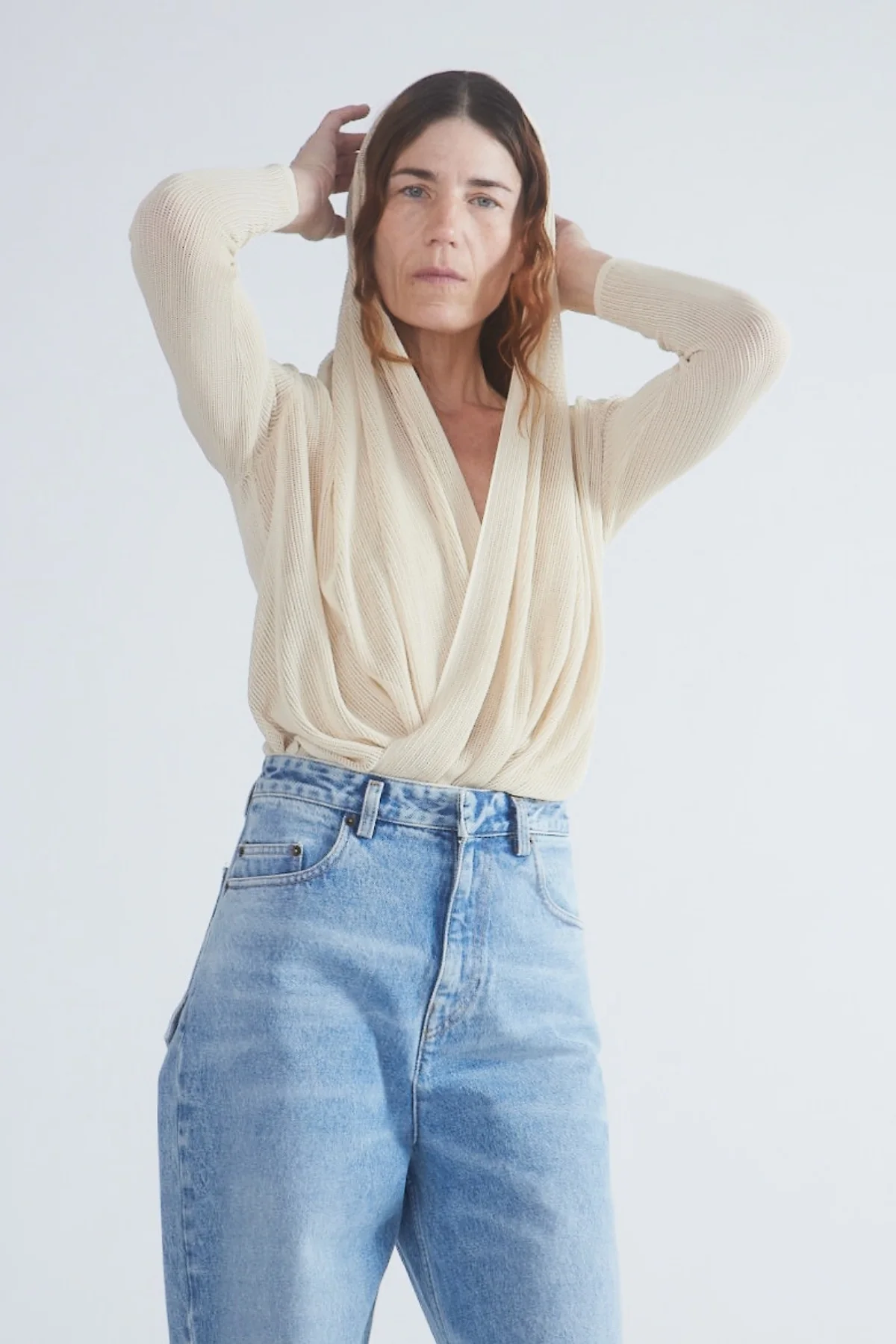 Petar Petrov The Island Hoodie Top - Ivory - Image 5