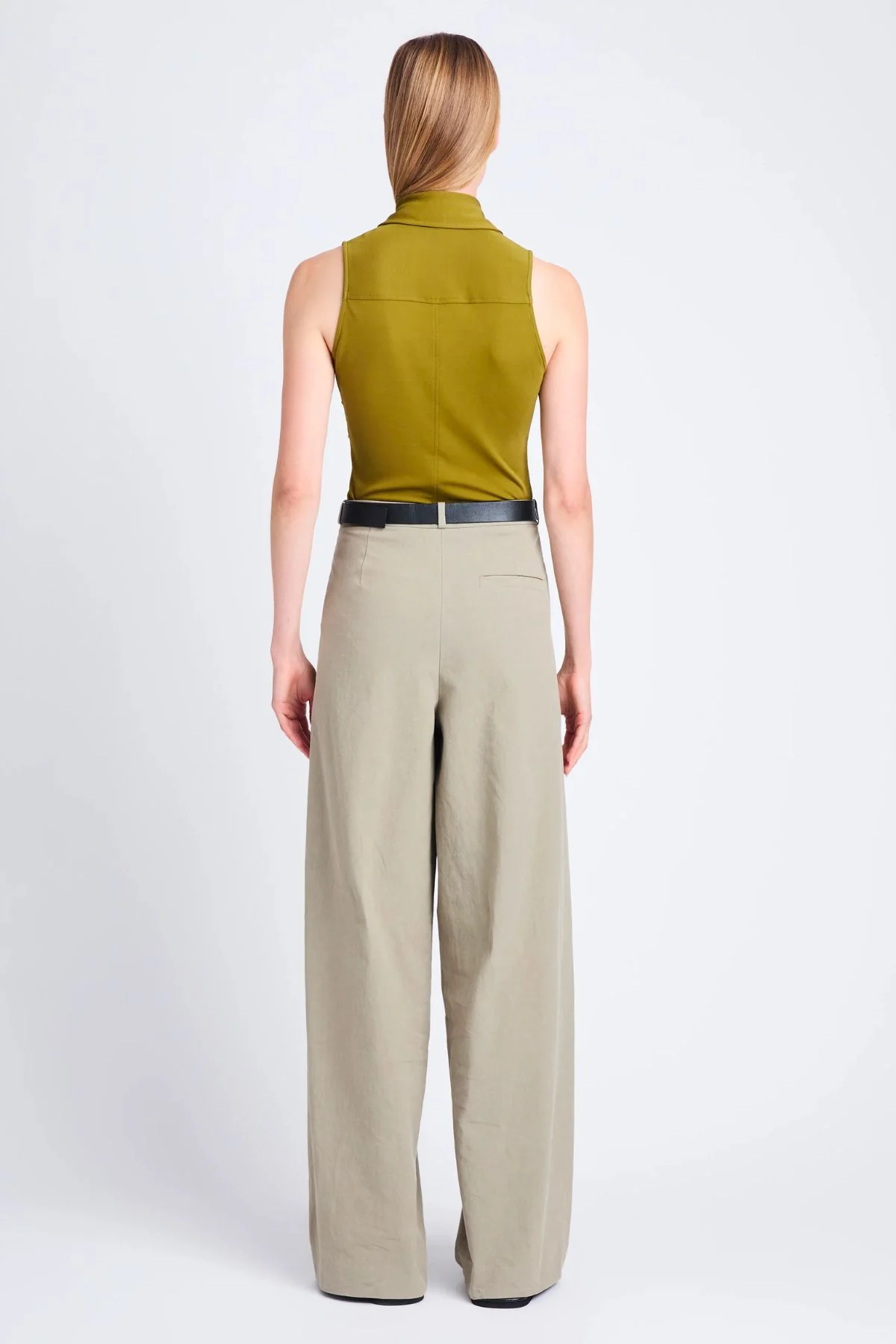 Proenza Schouler White Label Helena Pant - Bayleaf - Image 3