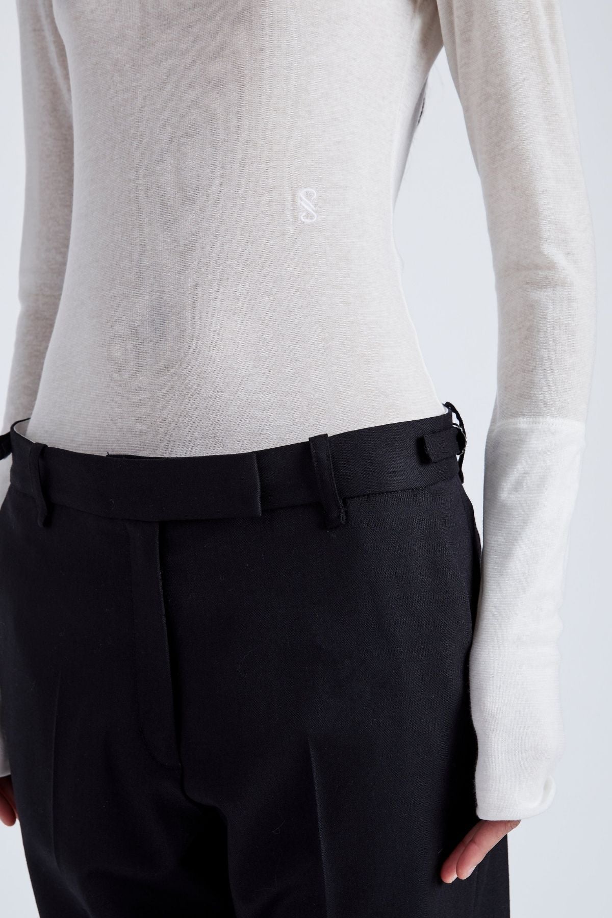 Proenza Schouler Kaiya Sheer Top - Bone - Image 6