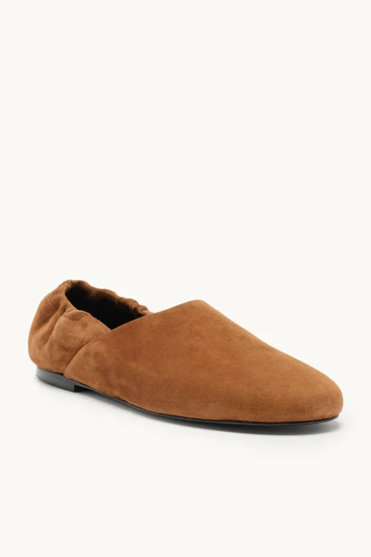 Proenza Schouler Ruched Tee Slippers Kid Suede - Rust - Image 3