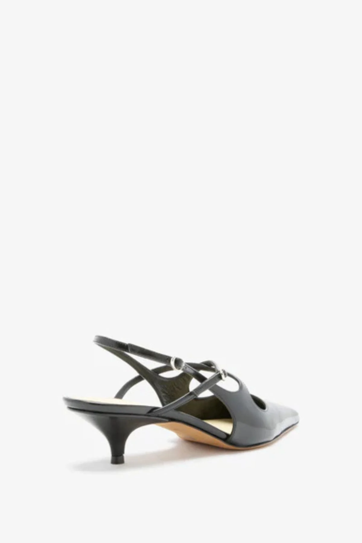 Proenza Schouler Slash Slingback Pumps - Black - Image 4