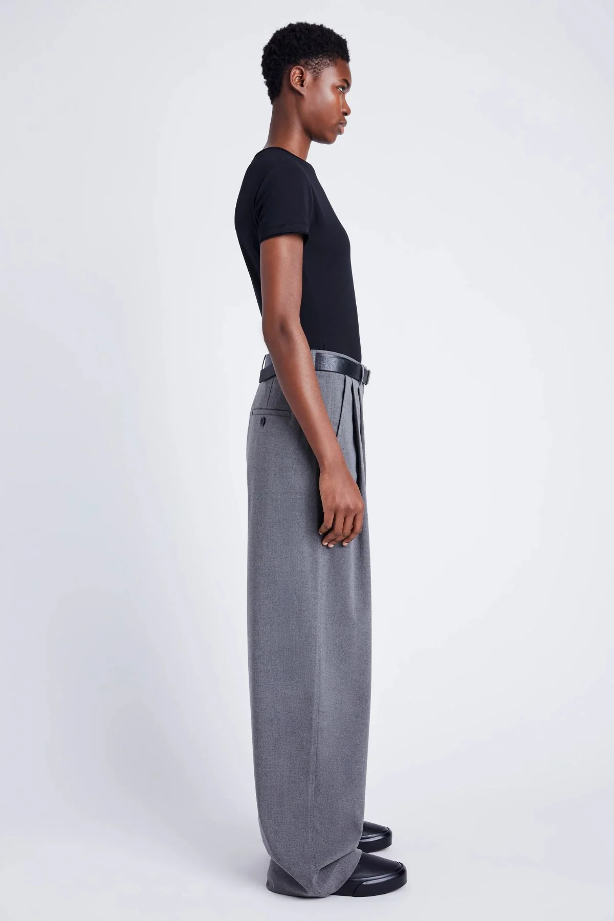 Proenza Schouler White Label Eleanor Pant - Grey Melange - Image 3