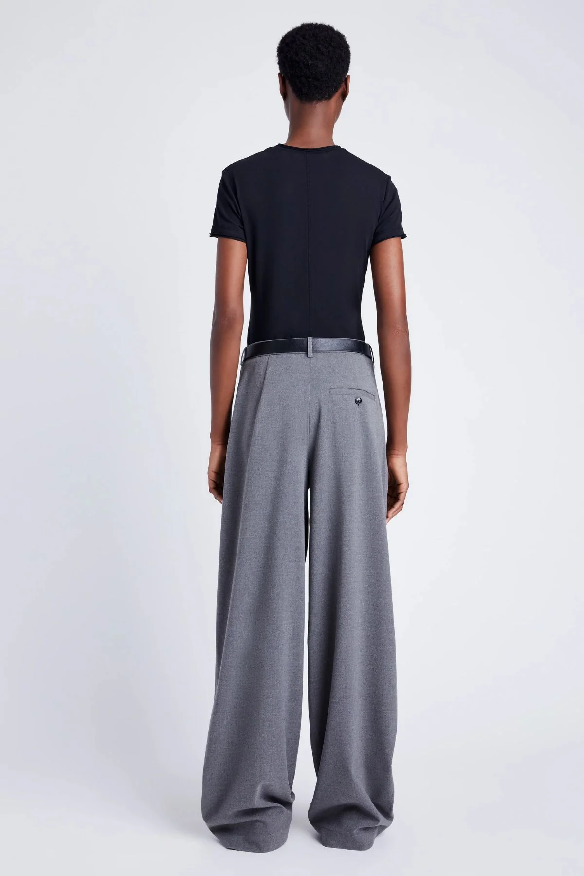 Proenza Schouler White Label Eleanor Pant - Grey Melange - Image 4