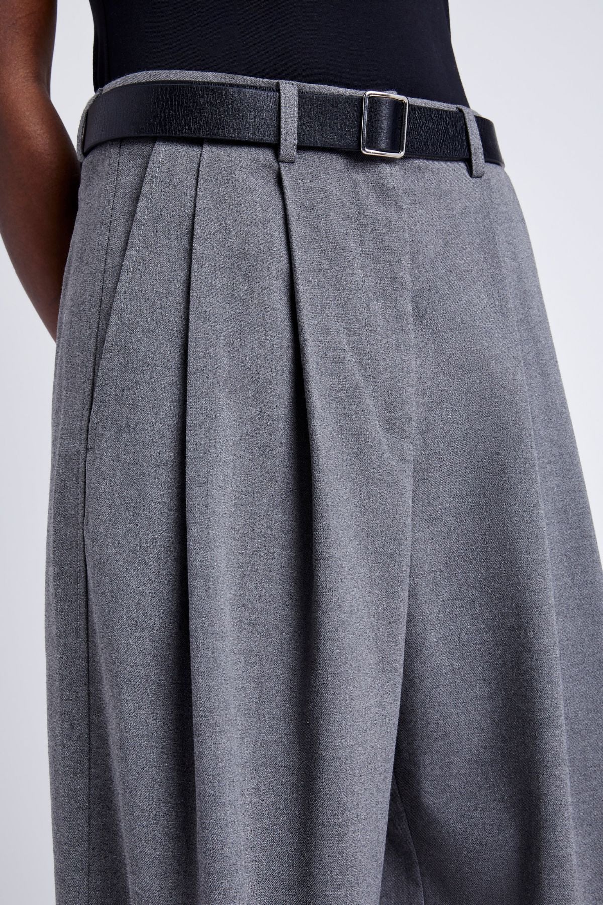 Proenza Schouler White Label Eleanor Pant - Grey Melange - Image 5
