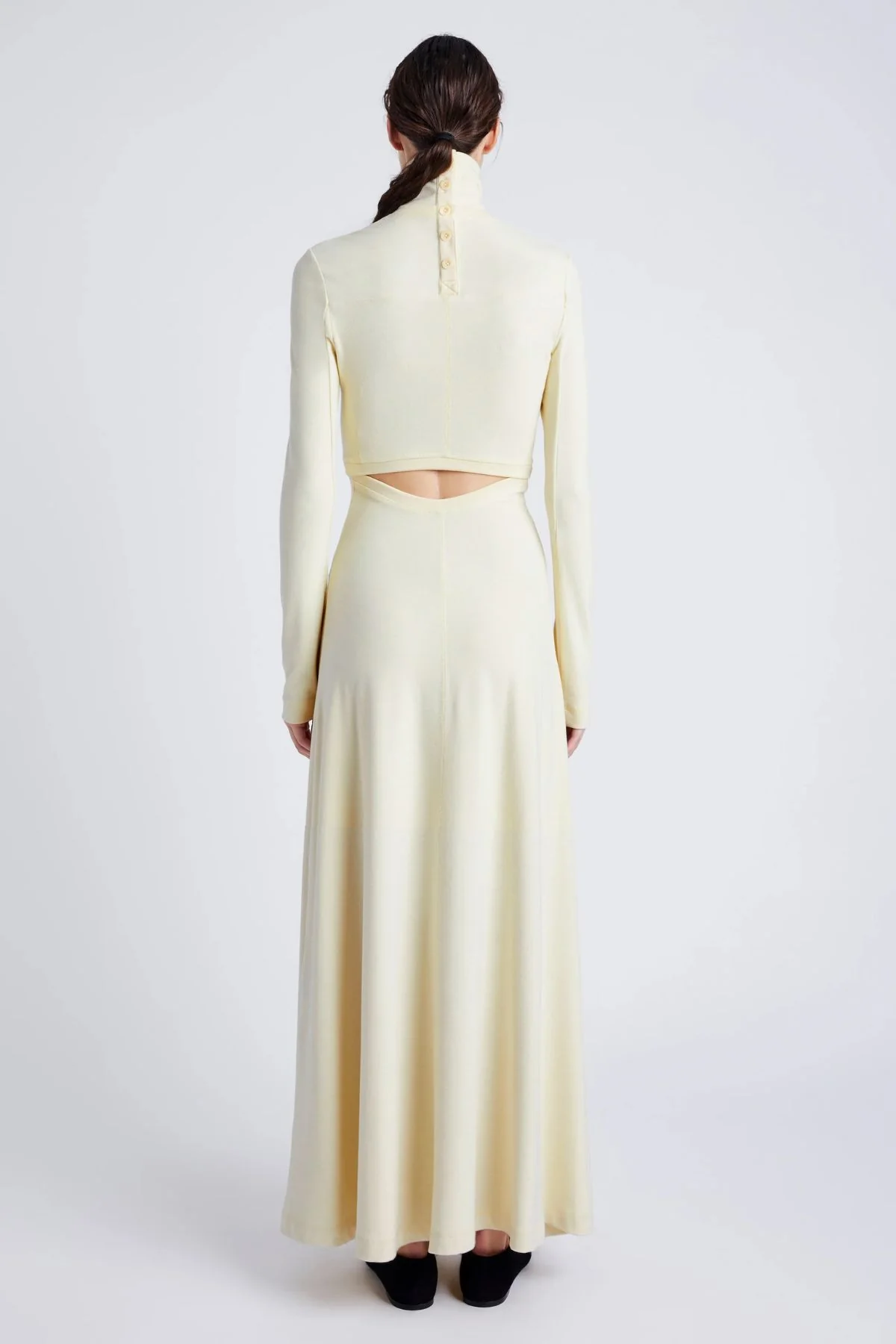 Proenza Schouler White Label Jayne Dress - Pale Yellow - Image 3