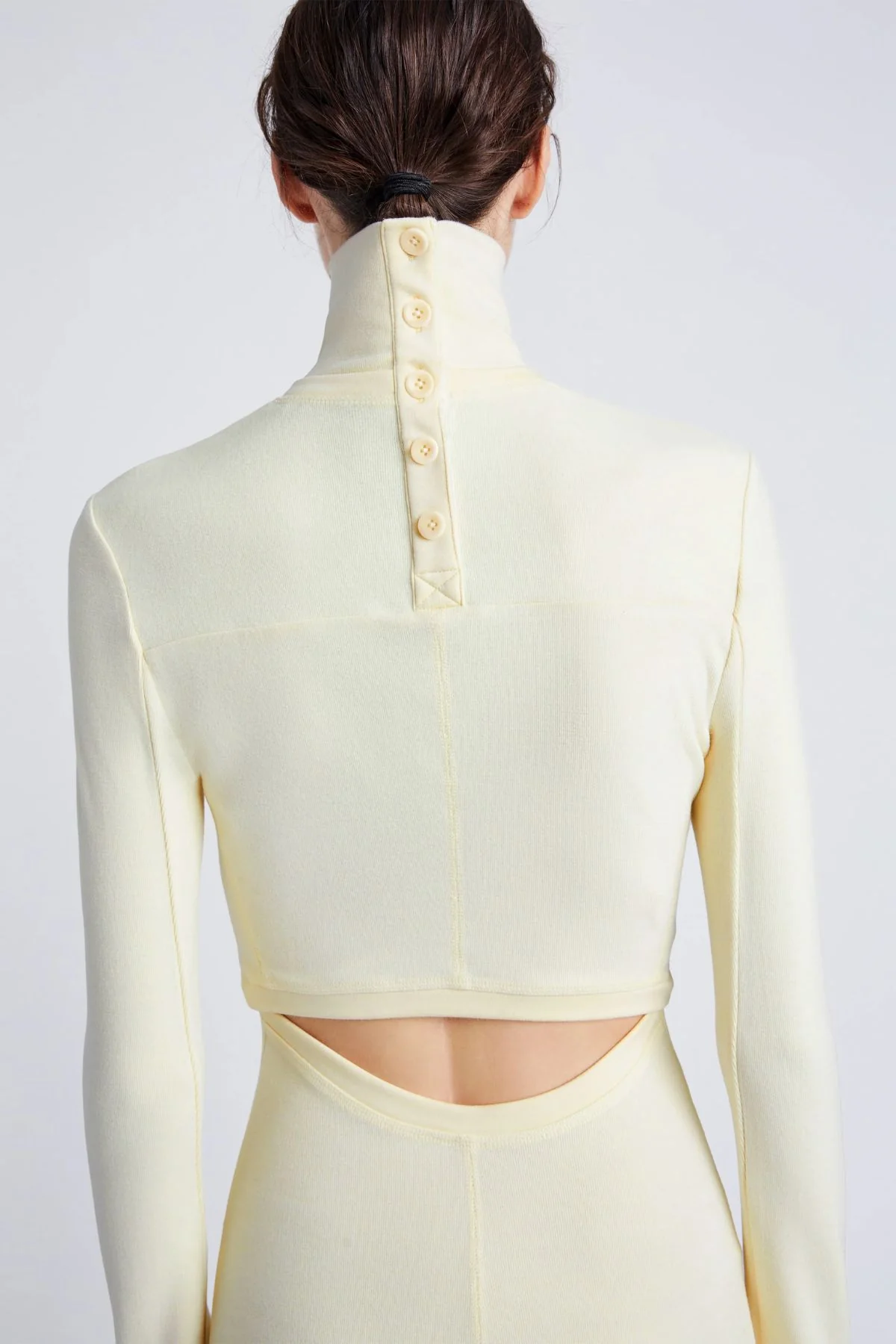 Proenza Schouler White Label Jayne Dress - Pale Yellow - Image 5