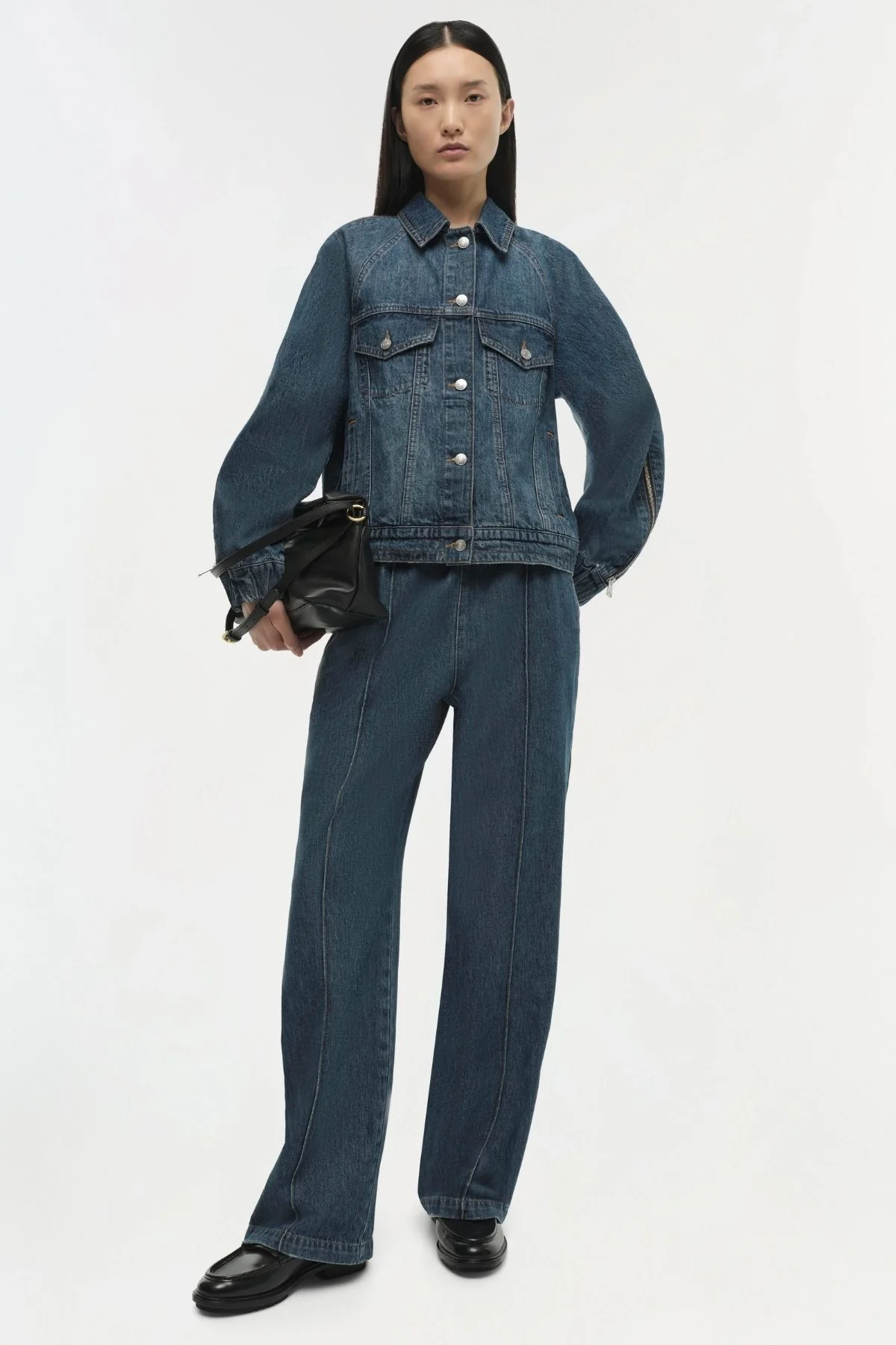 Simkhai Amie Zippered Sleeve Jacket - Coronado - Image 6