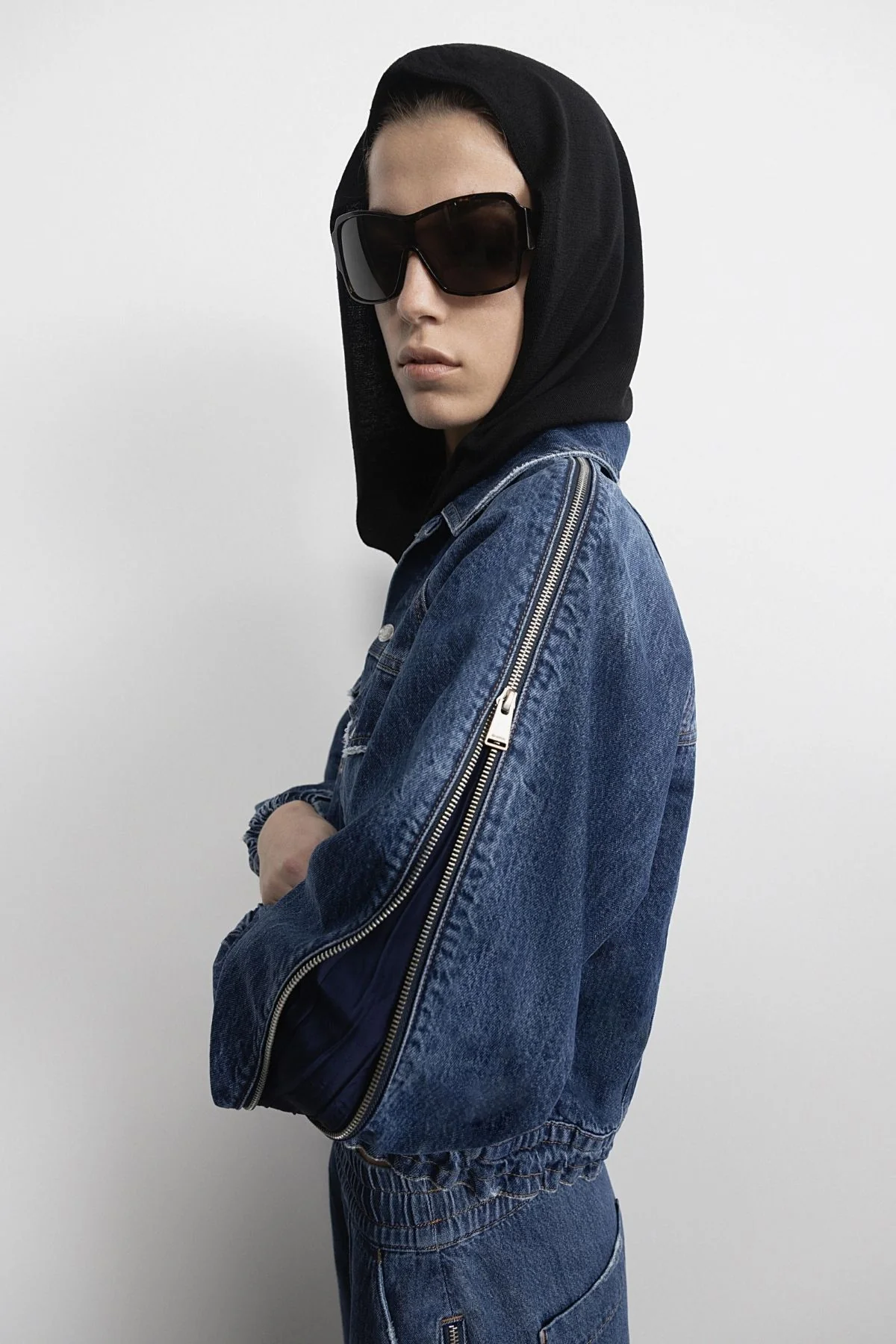 Simkhai Amie Zippered Sleeve Jacket - Coronado - Image 7