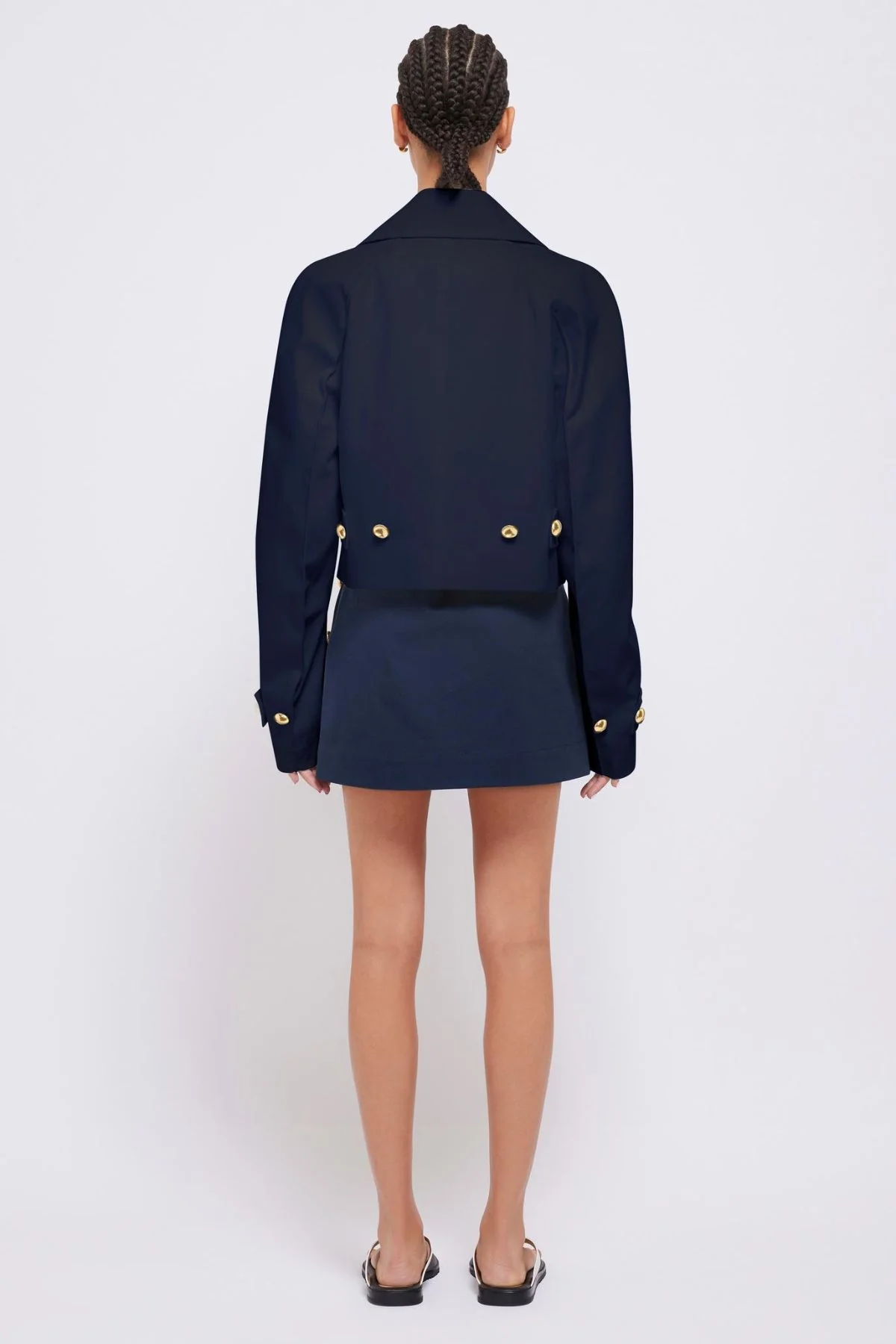 Simkhai Olina Cropped Jacket - Midnight - Image 3