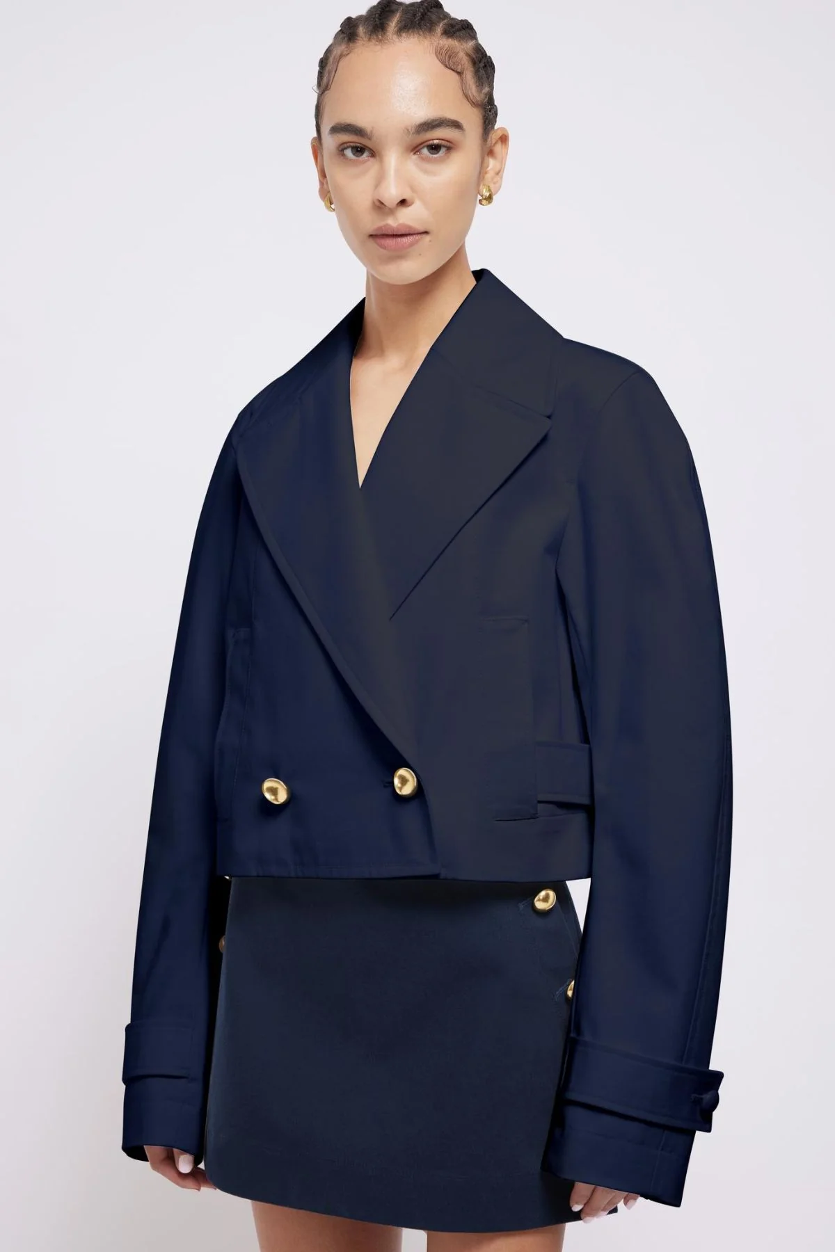 Simkhai Olina Cropped Jacket - Midnight - Image 4
