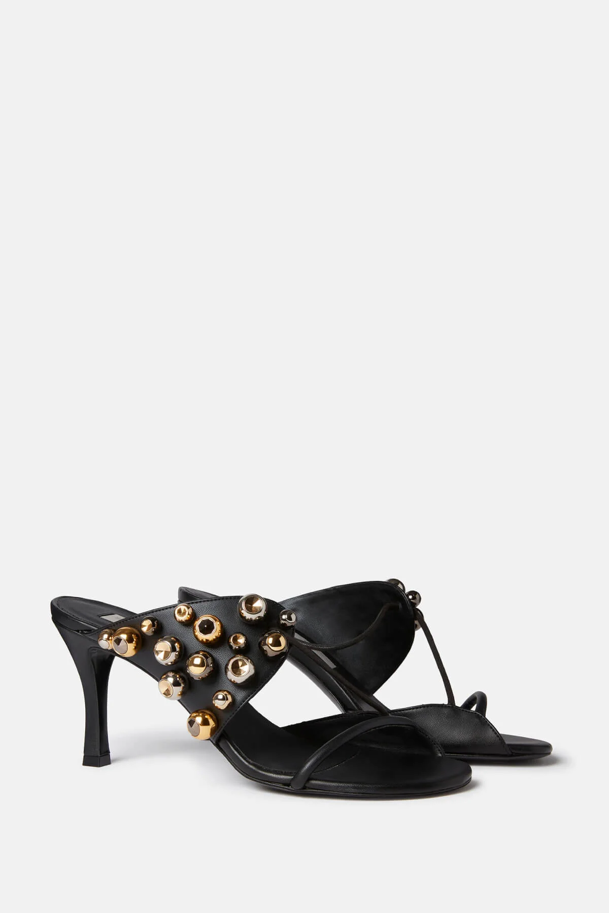 Stella McCartney Stella 100 Stud Mule Sandals - Black - Image 4