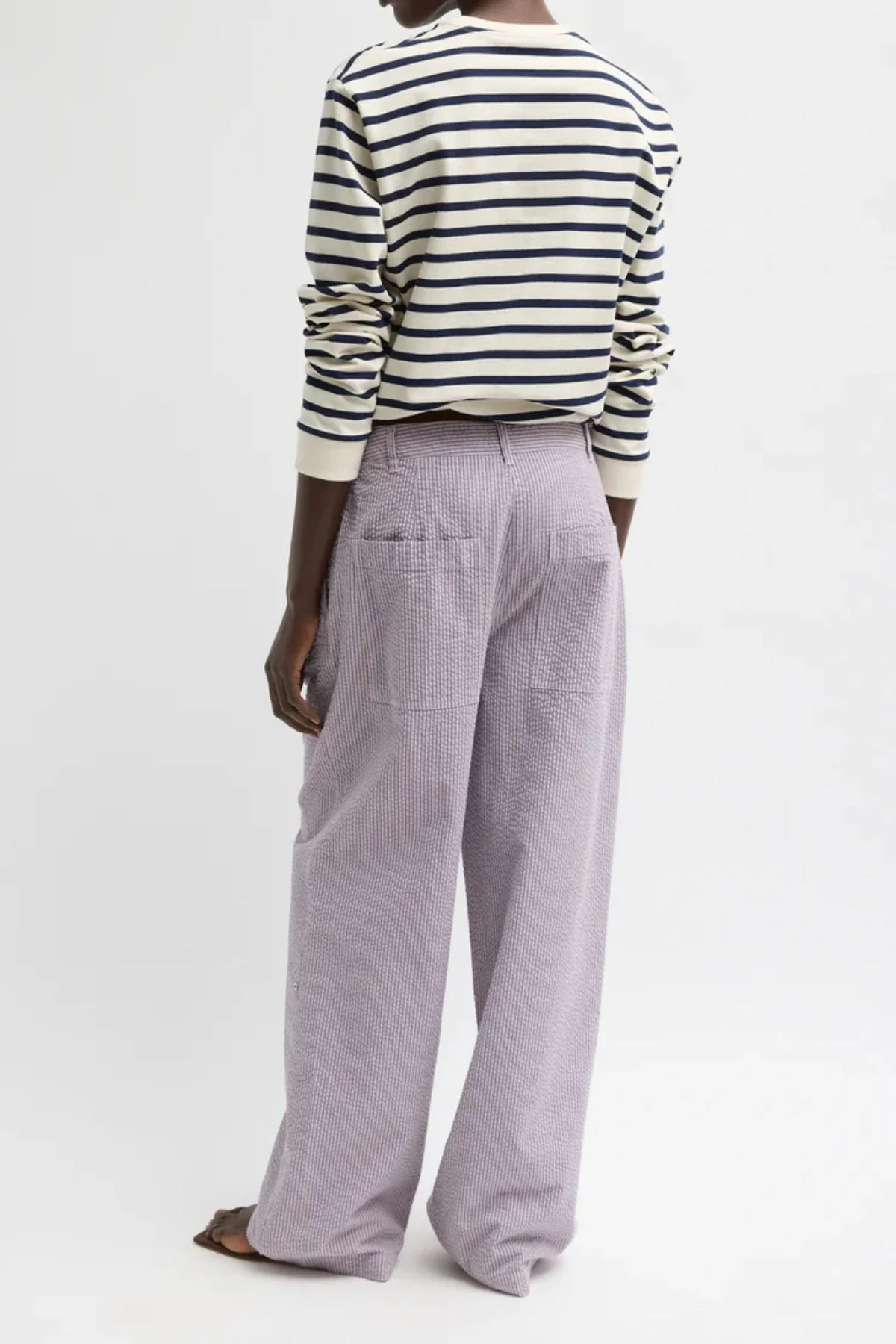 Tibi Stella Full Length Pant - Mauve Multi - Image 4