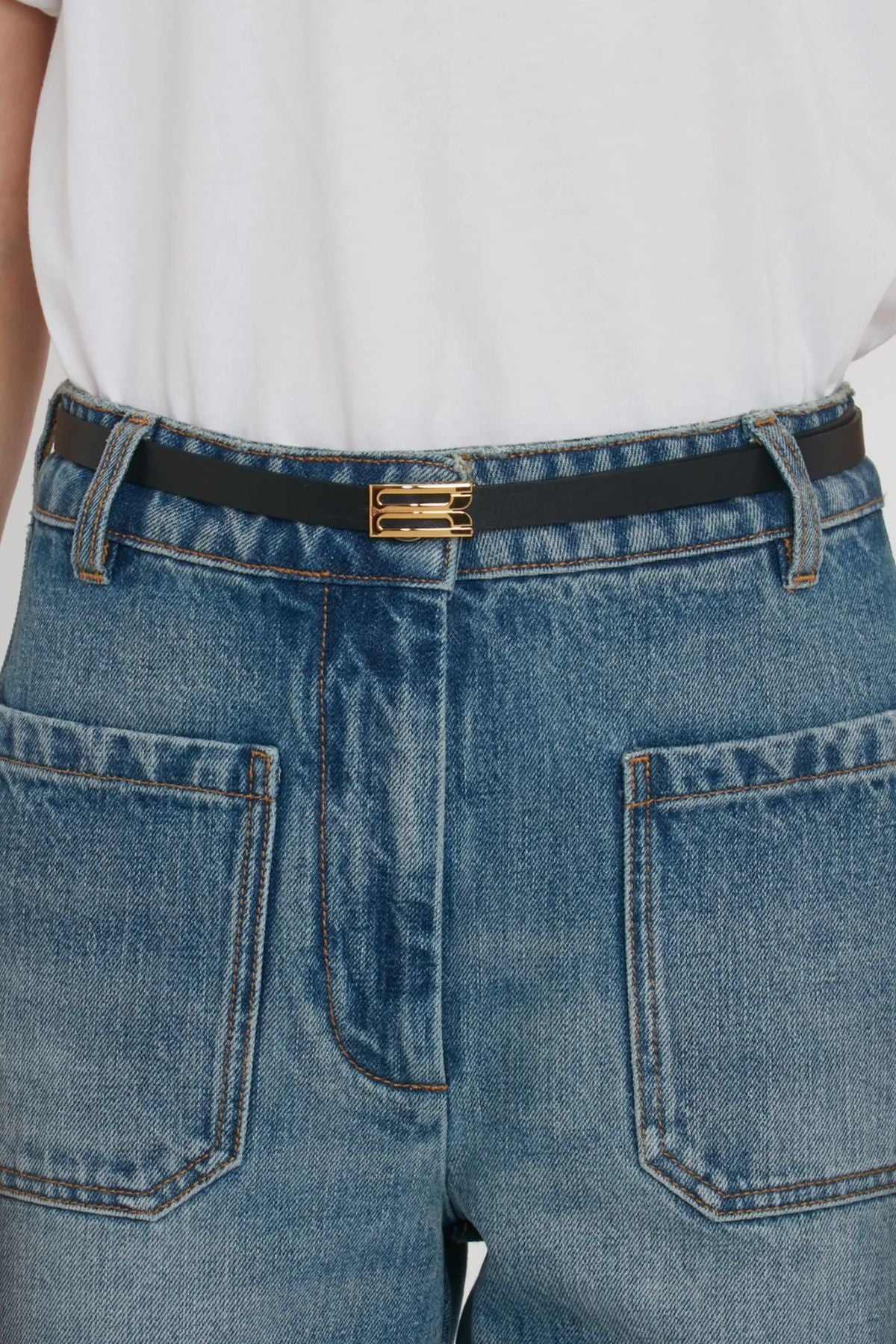 Victoria Beckham Micro Frame Belt - Black - Image 4